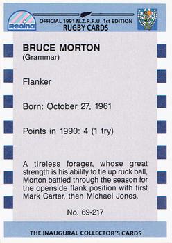 1991 Regina NZRFU 1st Edition #69 Bruce Morton Back